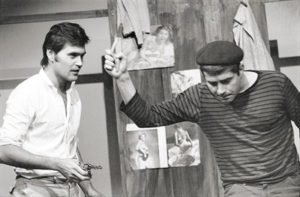 Ademir Rocha e Plínio Marcos em Dois Perdidos Numa Noite Suja, em 1966, no Teatro de Arena.
